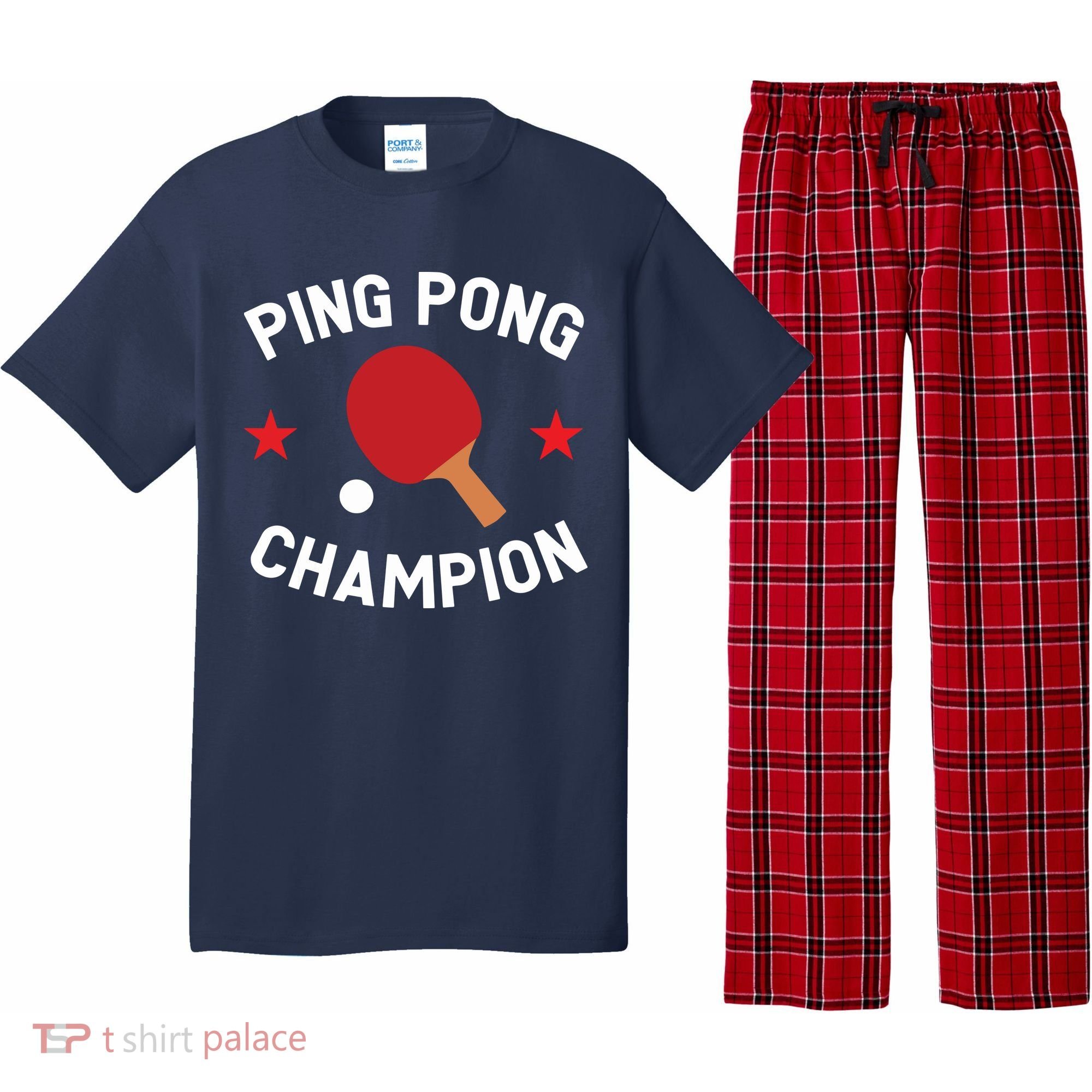 Ping Pong Champion Table Tennis Lover Gift Pajama Set