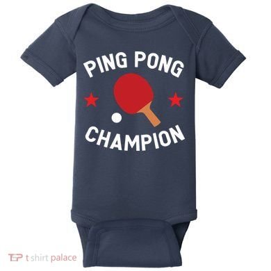 Ping Pong Champion Table Tennis Lover Gift Baby Bodysuit