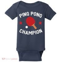 Ping Pong Champion Table Tennis Lover Gift Baby Bodysuit thumb 0