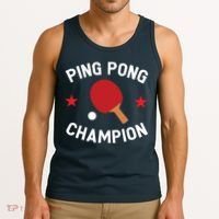 Ping Pong Champion Table Tennis Lover Gift Tank Top thumb 3