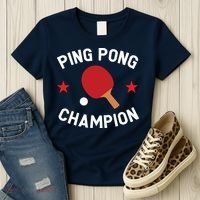 Ping Pong Champion Table Tennis Lover Gift Women's T-Shirt thumb 3