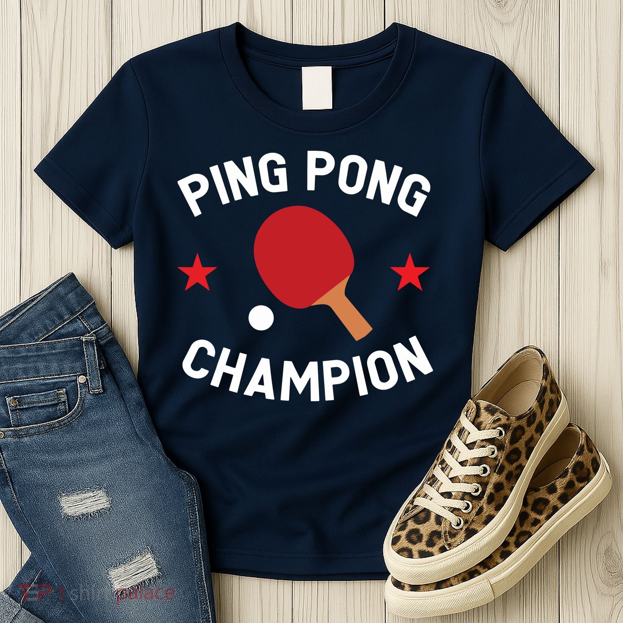 Ping Pong Champion Table Tennis Lover Gift Women's T-Shirt