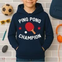 Ping Pong Champion Table Tennis Lover Gift Kids Hoodie thumb 2