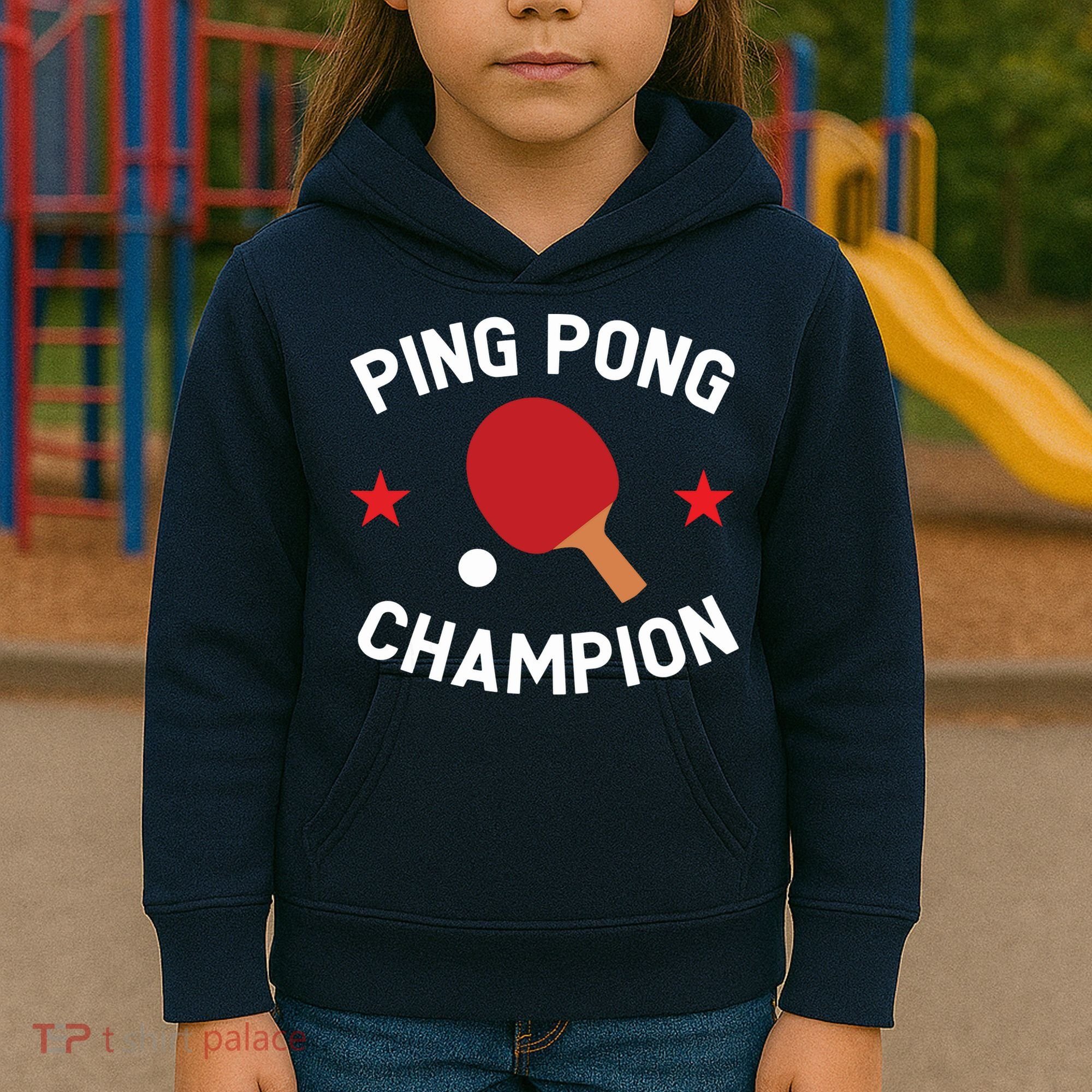 Ping Pong Champion Table Tennis Lover Gift Kids Hoodie