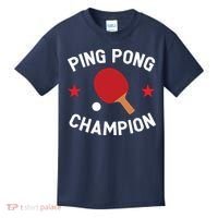 Ping Pong Champion Table Tennis Lover Gift Kids T-Shirt thumb 0