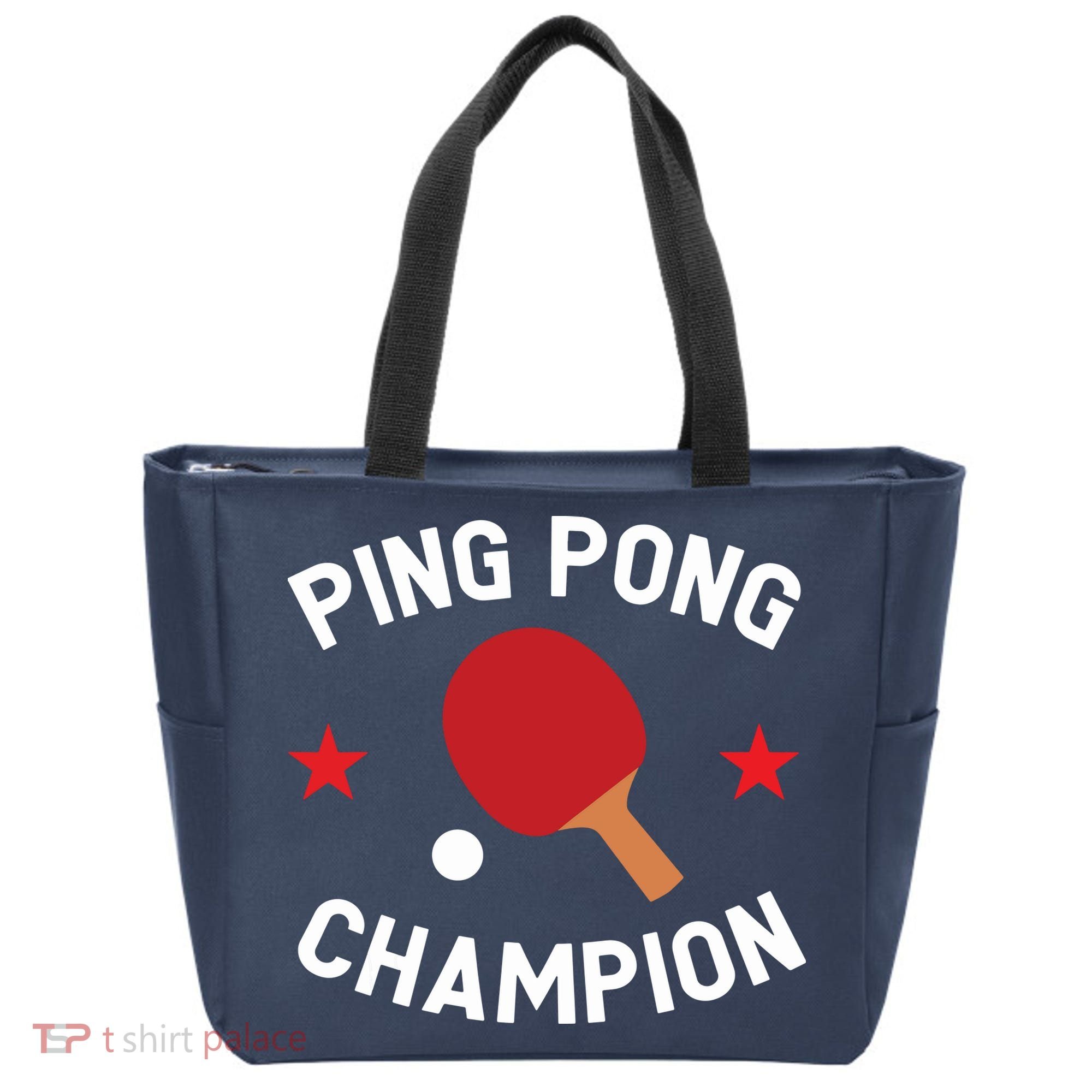 Ping Pong Champion Table Tennis Lover Gift Tote Bag