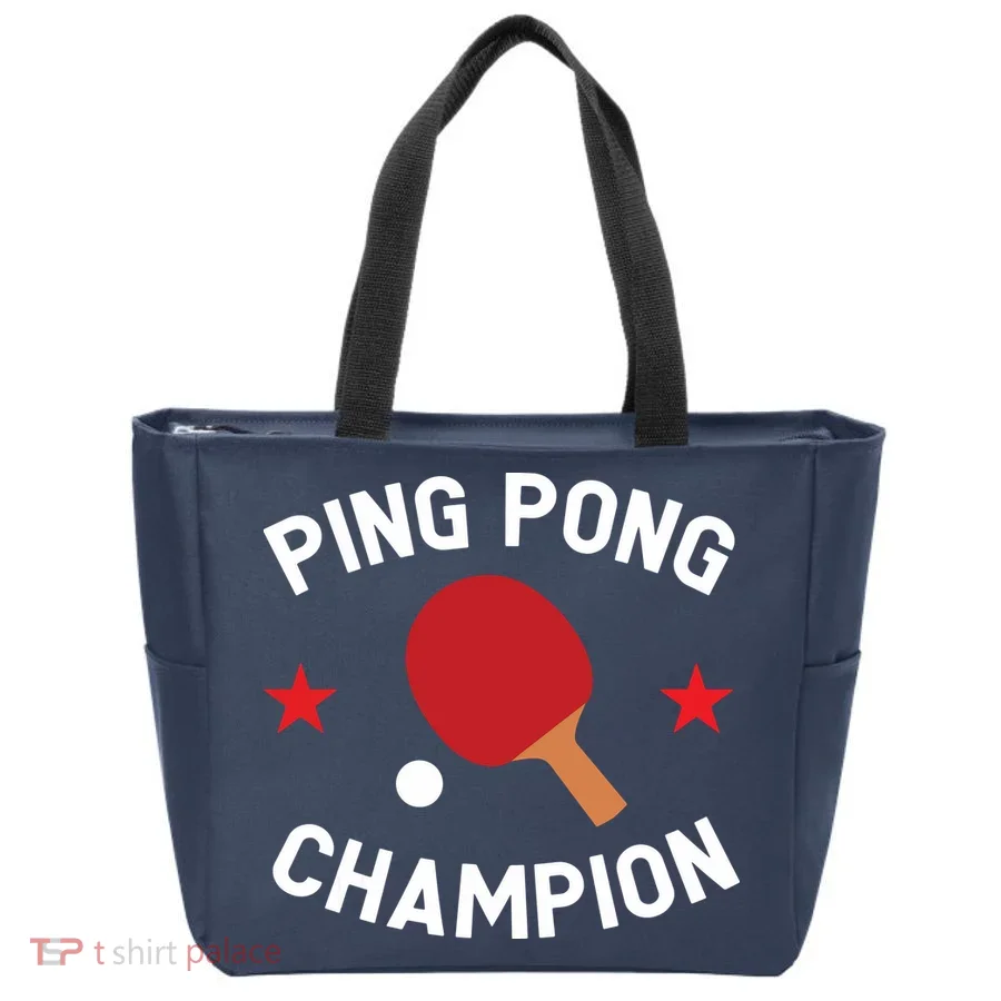 Ping Pong Champion Table Tennis Lover Gift Tote Bag