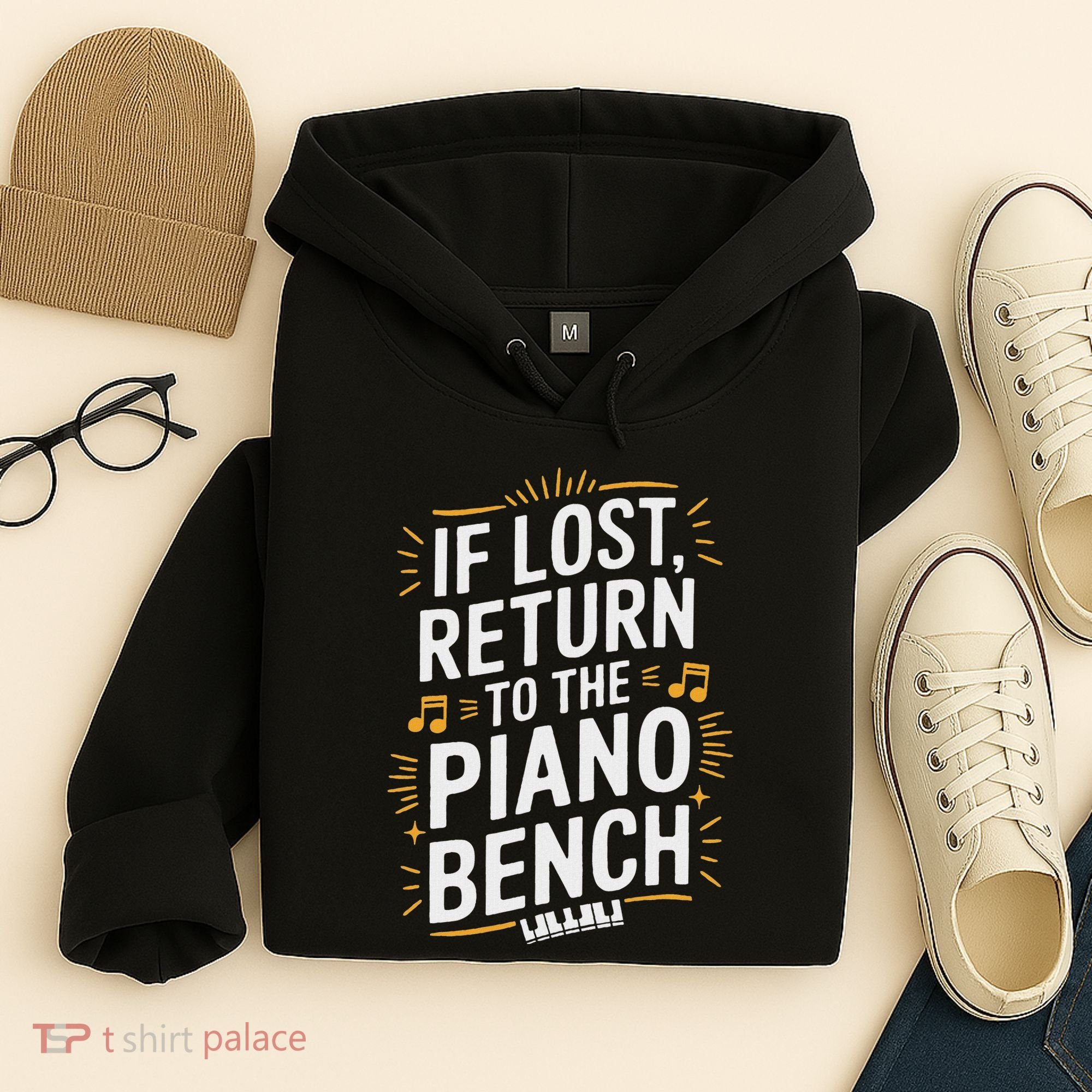 Piano Player Classical Music Pianist And Keyboard Musician Hoodie