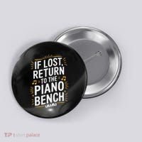 Piano Player Classical Music Pianist And Keyboard Musician Button thumb 0