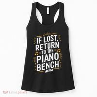 Piano Player Classical Music Pianist And Keyboard Musician Women's Tank Top thumb 0