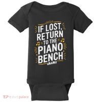 Piano Player Classical Music Pianist And Keyboard Musician Baby Bodysuit thumb 0
