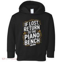 Piano Player Classical Music Pianist And Keyboard Musician Toddler Hoodie thumb 0