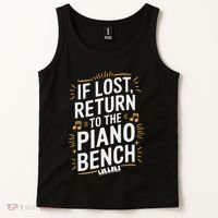 Piano Player Classical Music Pianist And Keyboard Musician Tank Top thumb 2