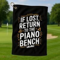 Piano Player Classical Music Pianist And Keyboard Musician Golf Towel thumb 1