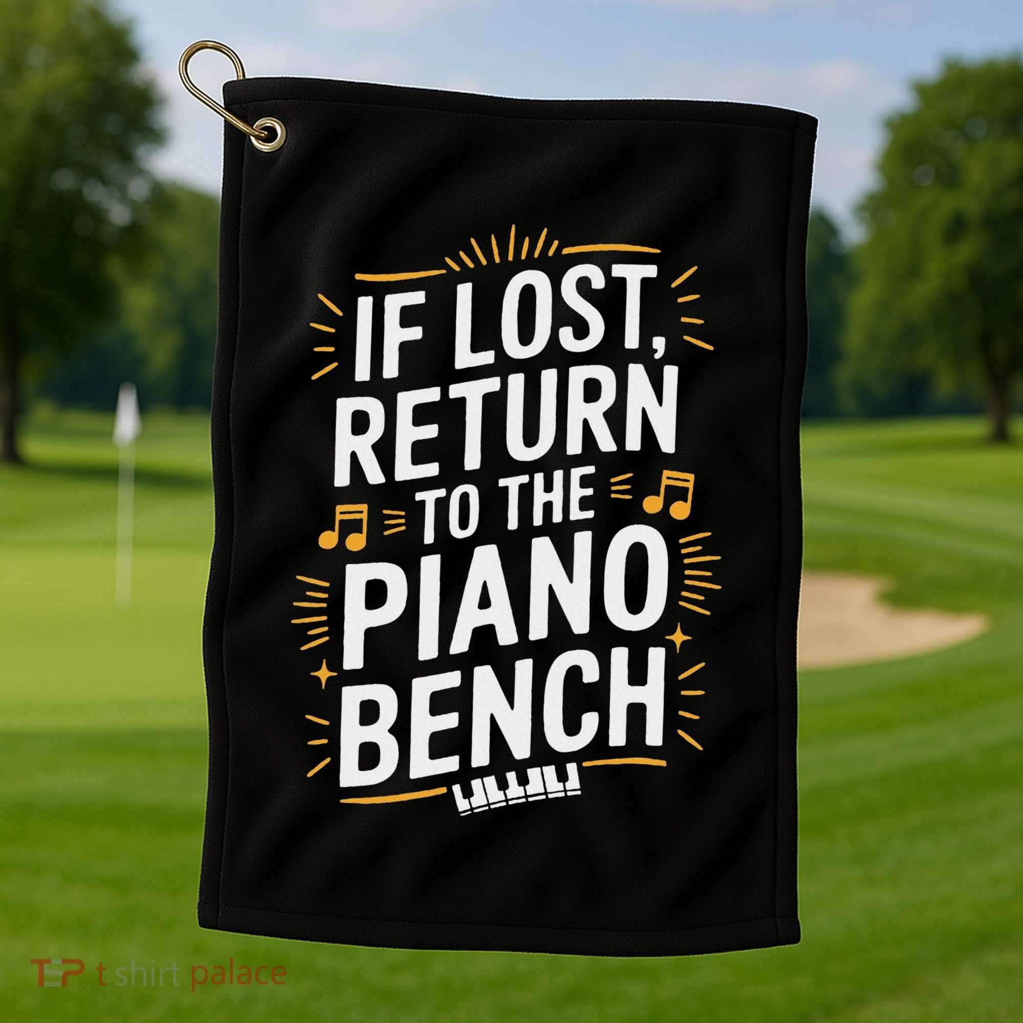 Piano Player Classical Music Pianist And Keyboard Musician Golf Towel