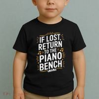 Piano Player Classical Music Pianist And Keyboard Musician Toddler T-Shirt thumb 2
