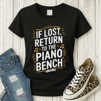 Piano Player Classical Music Pianist And Keyboard Musician Women's T-Shirt thumb 3