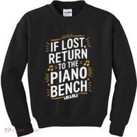 Piano Player Classical Music Pianist And Keyboard Musician Kids Sweatshirt thumb 0
