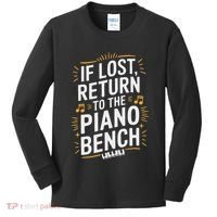 Piano Player Classical Music Pianist And Keyboard Musician Kids Long Sleeve Shirt thumb 0