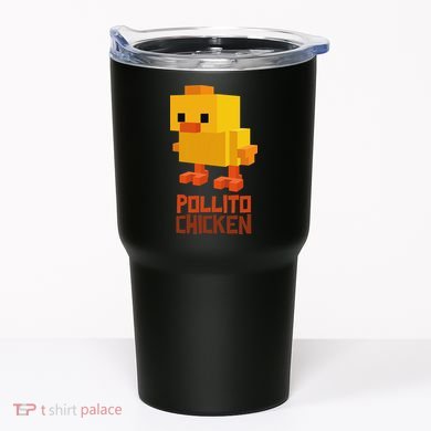 Pixel Pollito Chicken Funny Retro Video Game Style Art Tumbler