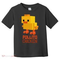 Pixel Pollito Chicken Funny Retro Video Game Style Art Toddler T-Shirt thumb 0