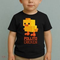 Pixel Pollito Chicken Funny Retro Video Game Style Art Toddler T-Shirt thumb 2