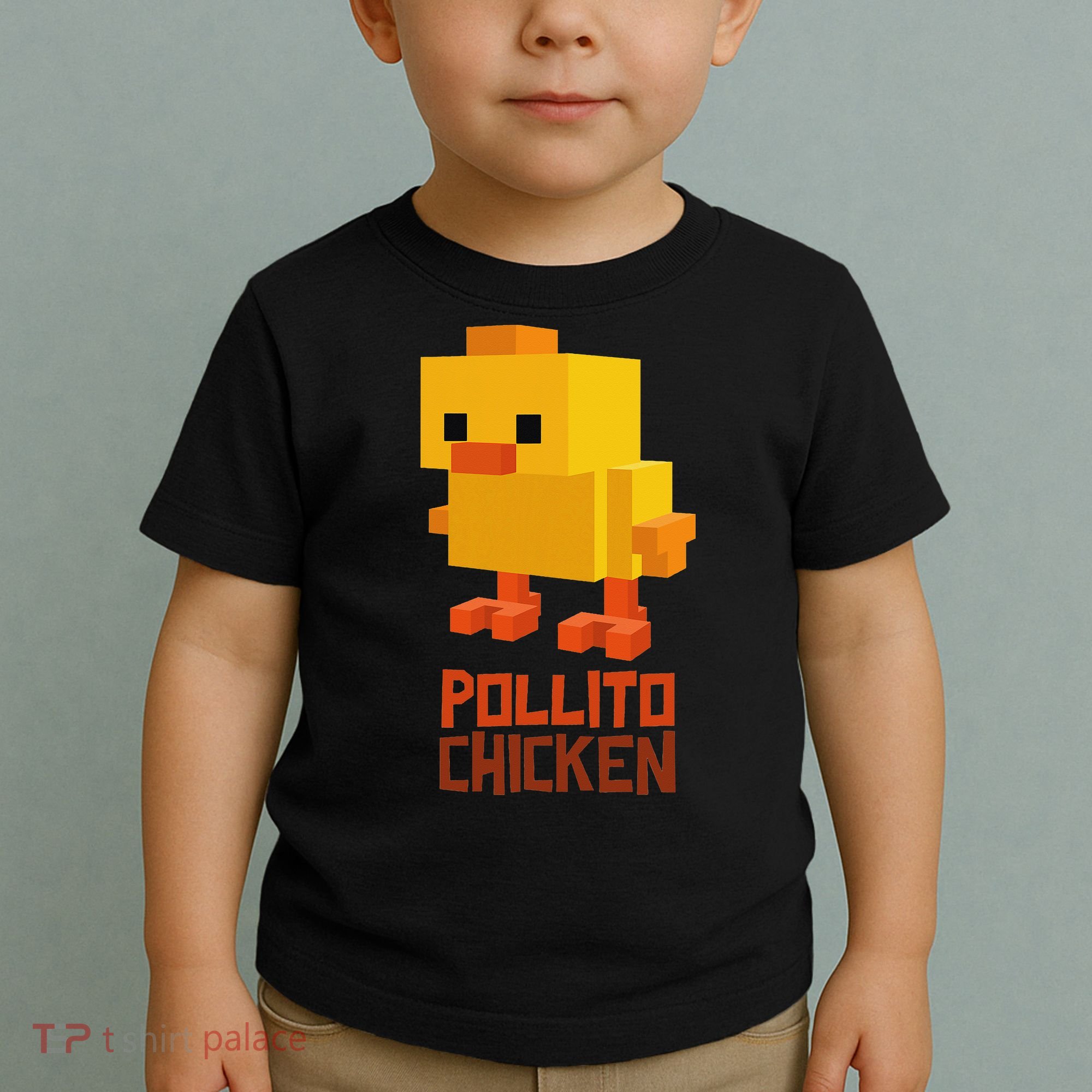 Pixel Pollito Chicken Funny Retro Video Game Style Art Toddler T-Shirt