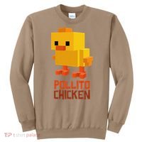 Pixel Pollito Chicken Funny Retro Video Game Style Art Sweatshirt thumb 0