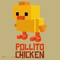 Pixel Pollito Chicken Funny Retro Video Game Style Art T-Shirt thumb 7