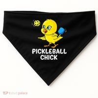 Pickleball Pickleball Chick Player Loves to Play USA-Made Doggie Bandana thumb 0