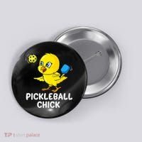 Pickleball Pickleball Chick Player Loves to Play Button thumb 0