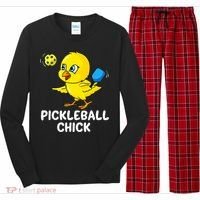 Pickleball Pickleball Chick Player Loves to Play Long Sleeve Pajama Set thumb 0