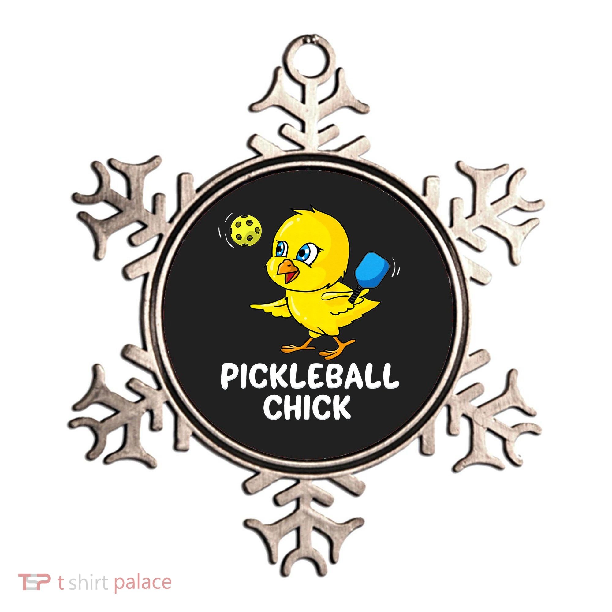 Pickleball Pickleball Chick Player Loves to Play Ornament