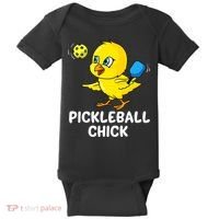 Pickleball Pickleball Chick Player Loves to Play Baby Bodysuit thumb 0