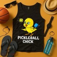 Pickleball Pickleball Chick Player Loves to Play Tank Top thumb 4