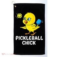 Pickleball Pickleball Chick Player Loves to Play Golf Towel thumb 0