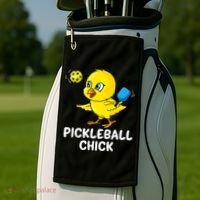 Pickleball Pickleball Chick Player Loves to Play Golf Towel thumb 2