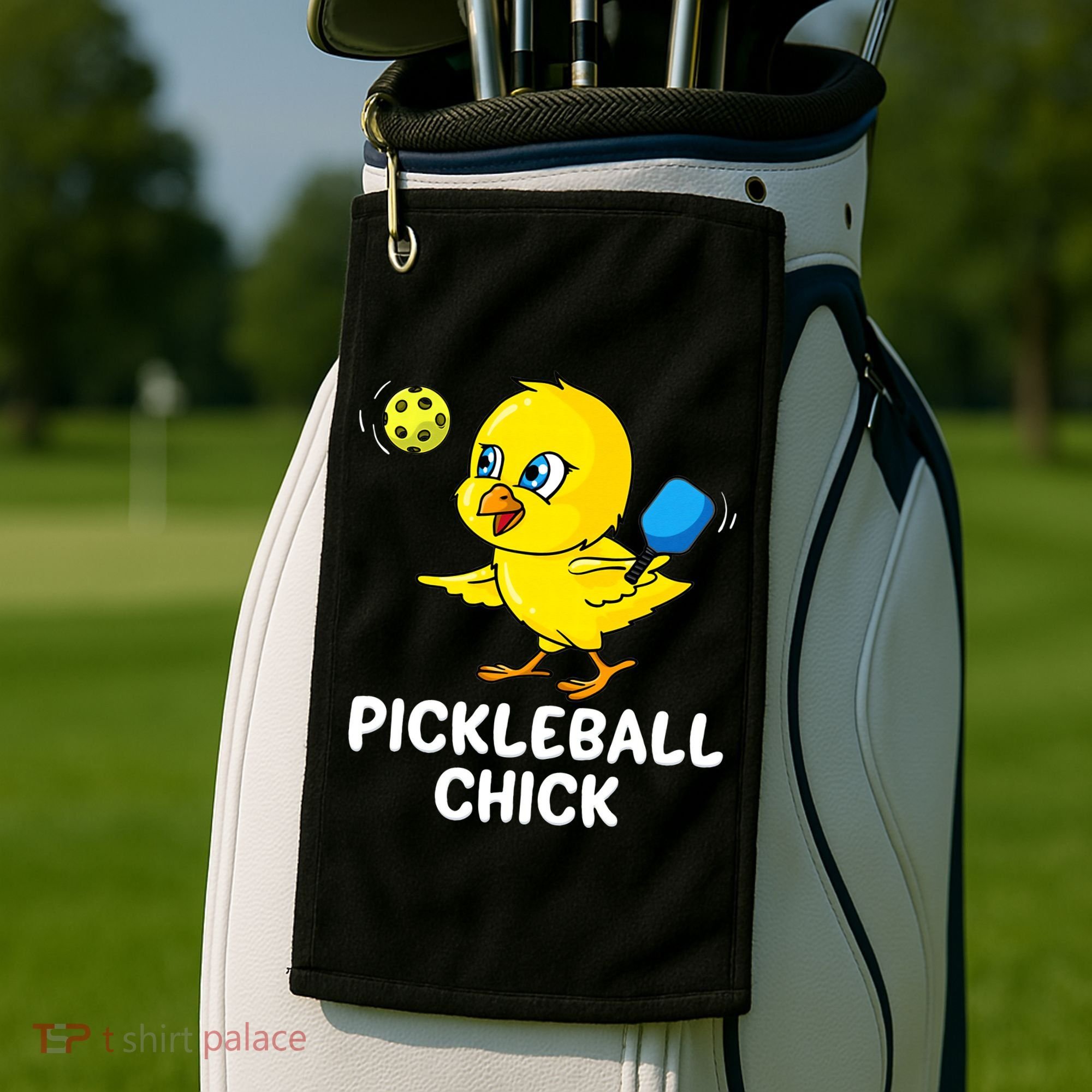Pickleball Pickleball Chick Player Loves to Play Golf Towel