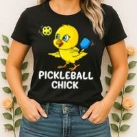 Pickleball Pickleball Chick Player Loves to Play Women's T-Shirt thumb 2