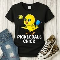 Pickleball Pickleball Chick Player Loves to Play Women's T-Shirt thumb 3