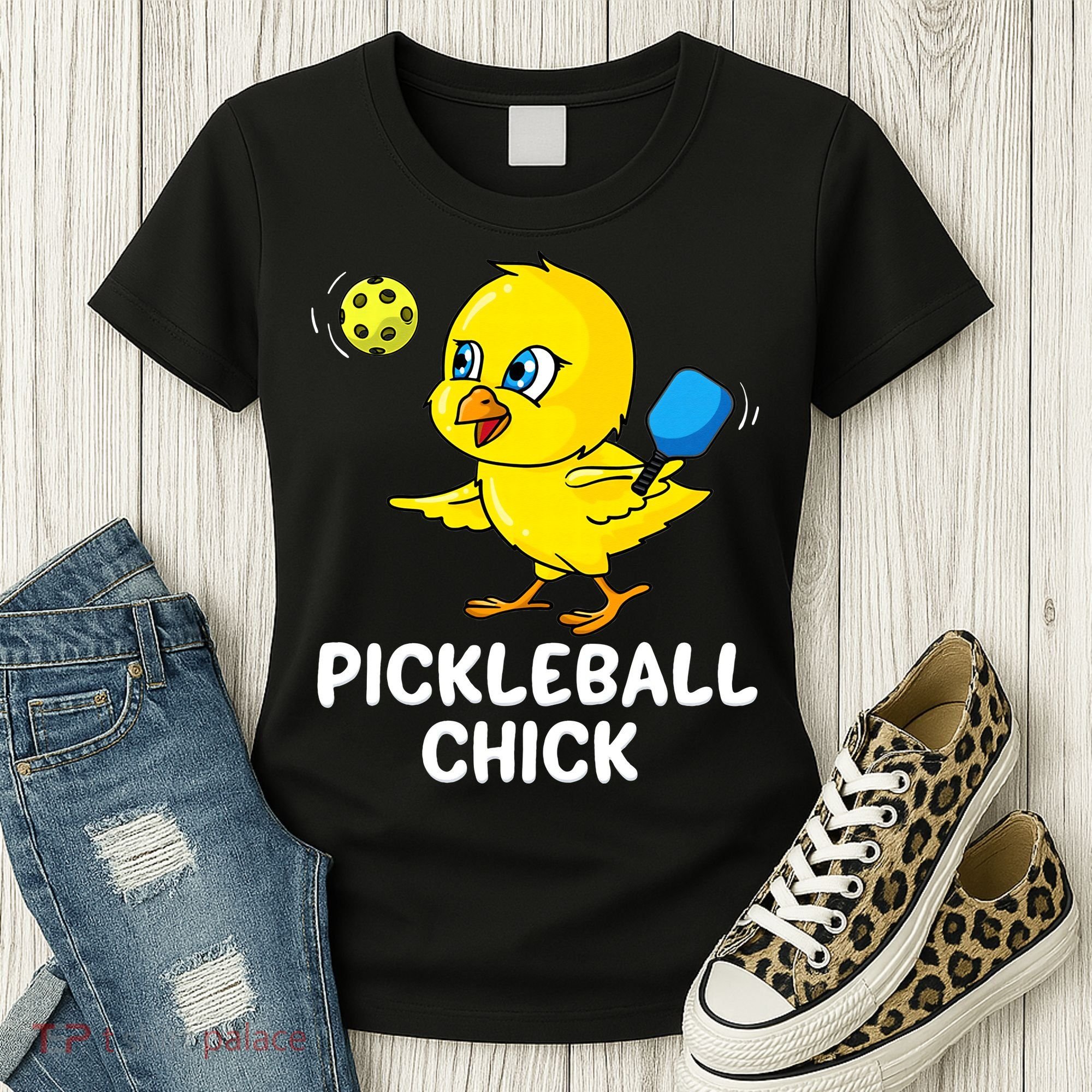 Pickleball Pickleball Chick Player Loves to Play Women's T-Shirt