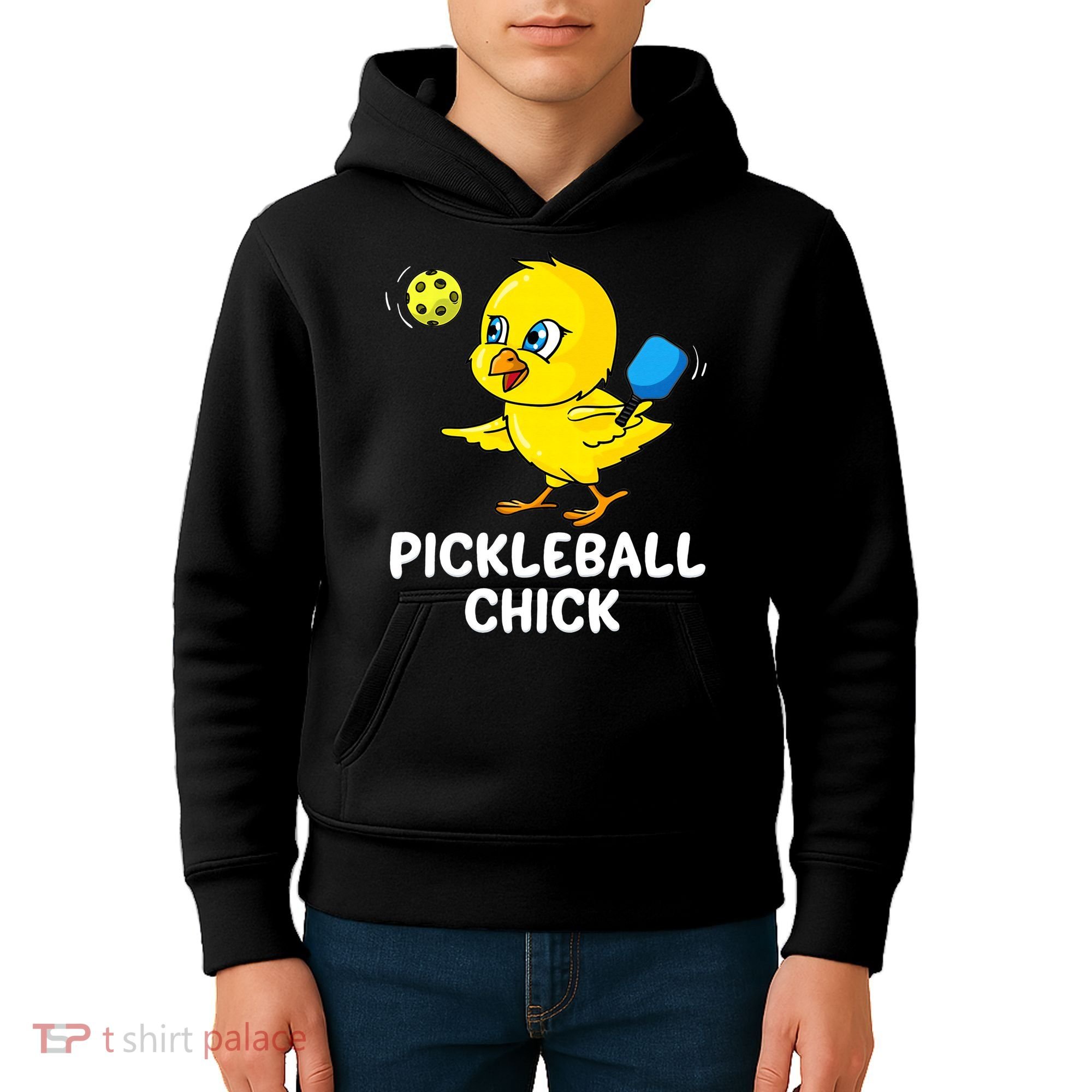 Pickleball Pickleball Chick Player Loves to Play Kids Hoodie