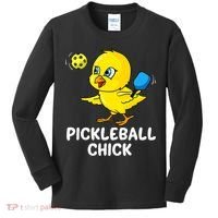 Pickleball Pickleball Chick Player Loves to Play Kids Long Sleeve Shirt thumb 0