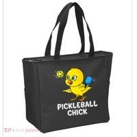 Pickleball Pickleball Chick Player Loves to Play Tote Bag thumb 2