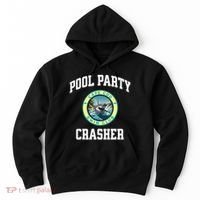 Pool Party Crasher Cape Cod Shark Theme Swimming Souvenir Hoodie thumb 0