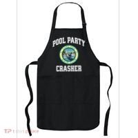 Pool Party Crasher Cape Cod Shark Theme Swimming Souvenir Apron thumb 0