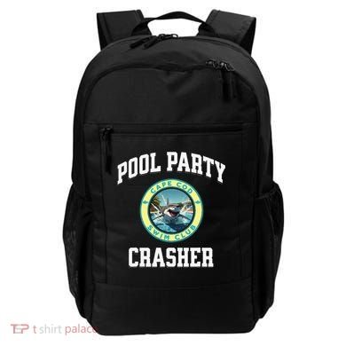 Pool Party Crasher Cape Cod Shark Theme Swimming Souvenir Backpack