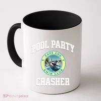 Pool Party Crasher Cape Cod Shark Theme Swimming Souvenir Coffee Mug thumb 0