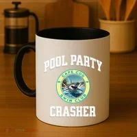 Pool Party Crasher Cape Cod Shark Theme Swimming Souvenir Coffee Mug thumb 4