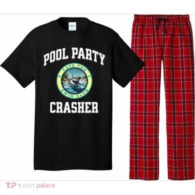 Pool Party Crasher Cape Cod Shark Theme Swimming Souvenir Pajama Set